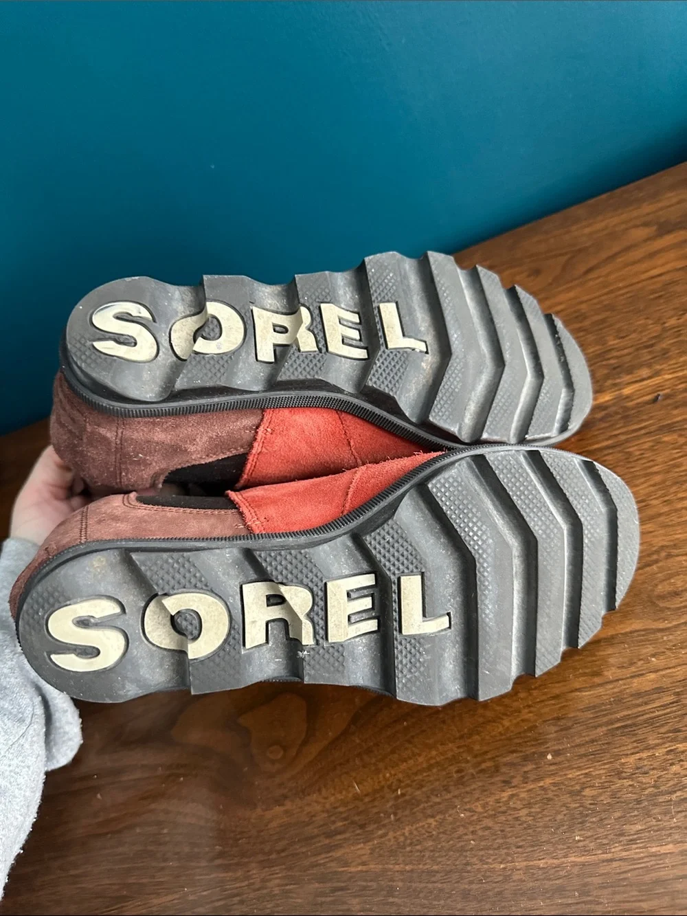 Sorel Women's Suede Chelsea Booties in Rust